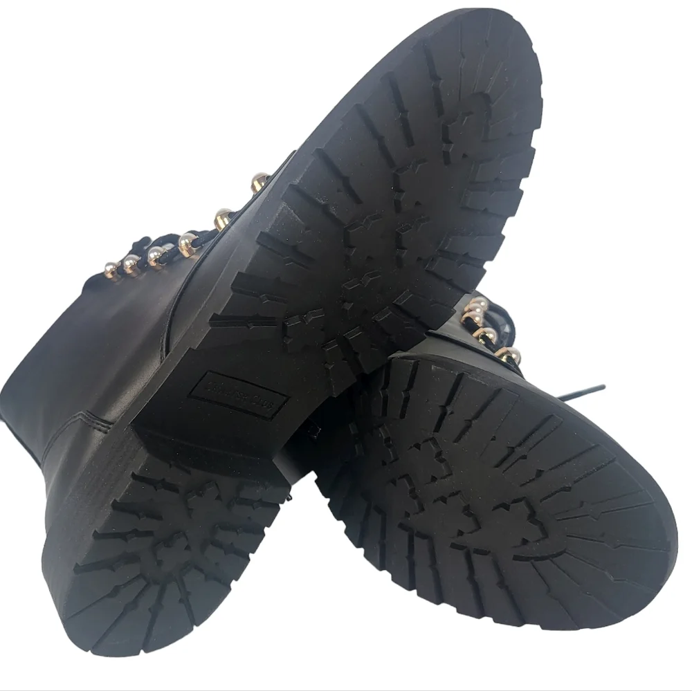 Charter Club Shiloh Combat Booties Black 8 - Picture 9 of 9